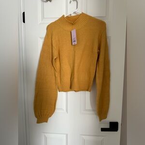 NWT Mustard sweater size small